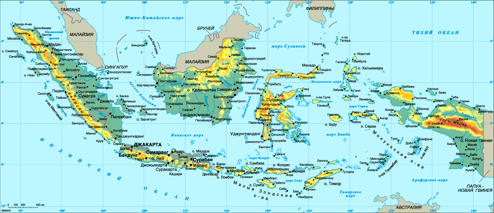 Индонезия. Карта
